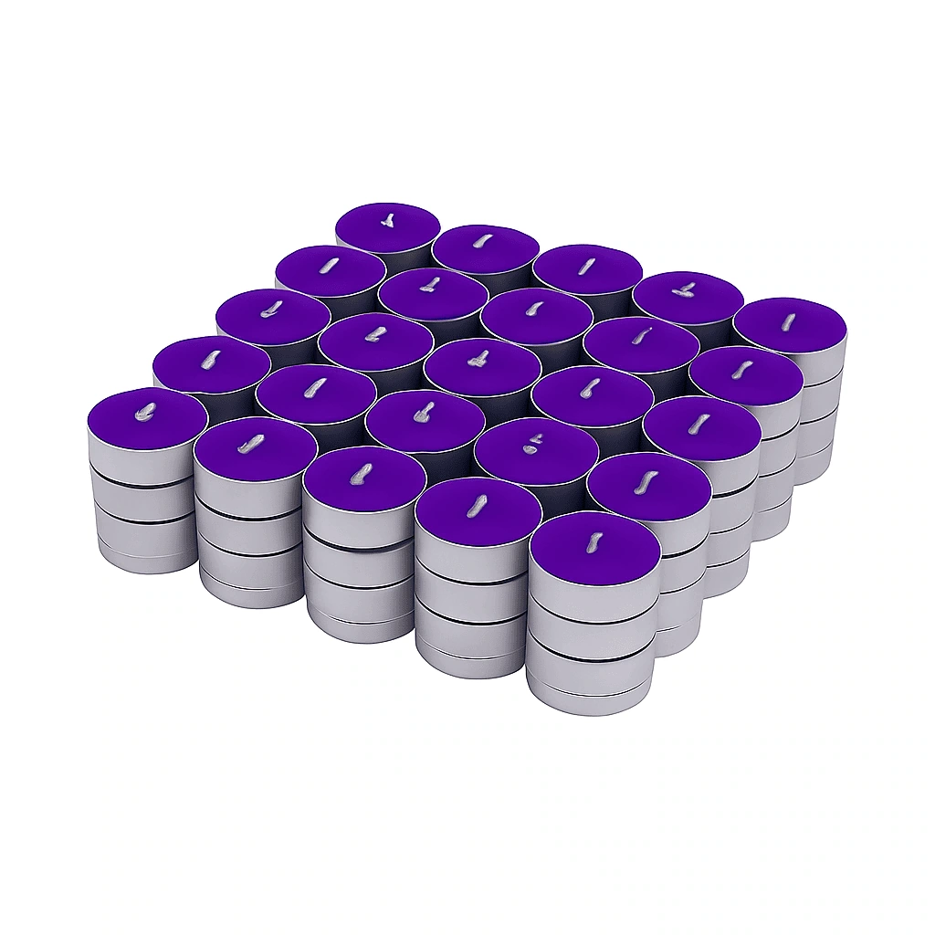 Solimo Unscented Wax Tealight Candles (100 Pack)