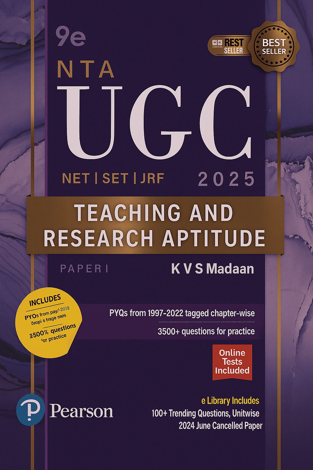Pearson UGC NET Paper 1 Guide by KVS Madaan