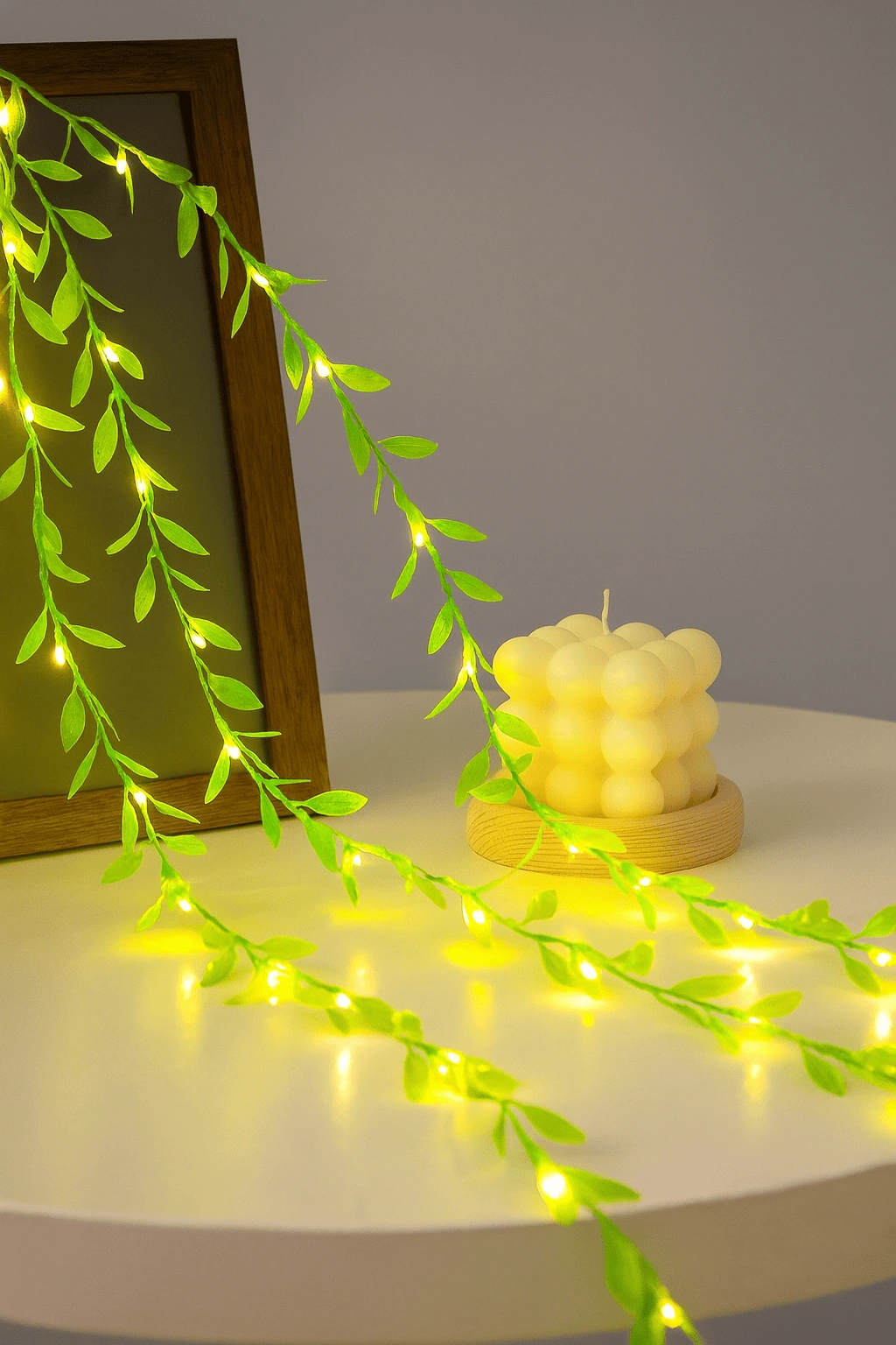LeafDiya 200 LED Leaf Curtain Lights 10x3 Ft Thumbnail 6