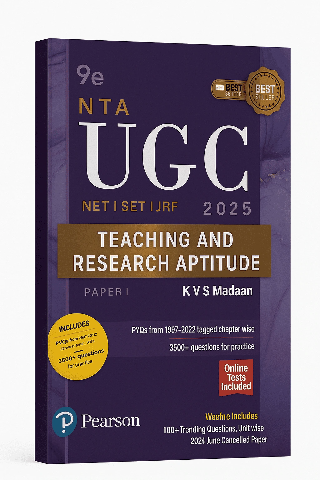 Pearson UGC NET Paper 1 Guide by KVS Madaan Thumbnail 2