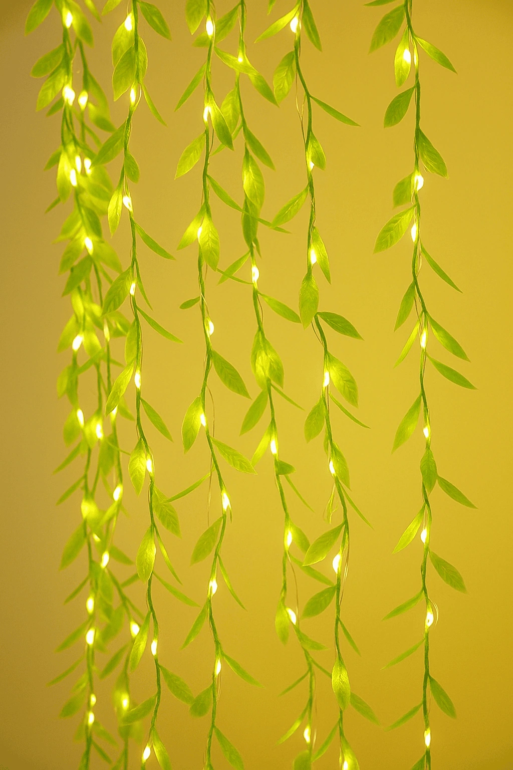 LeafDiya 200 LED Leaf Curtain Lights 10x3 Ft Thumbnail 2