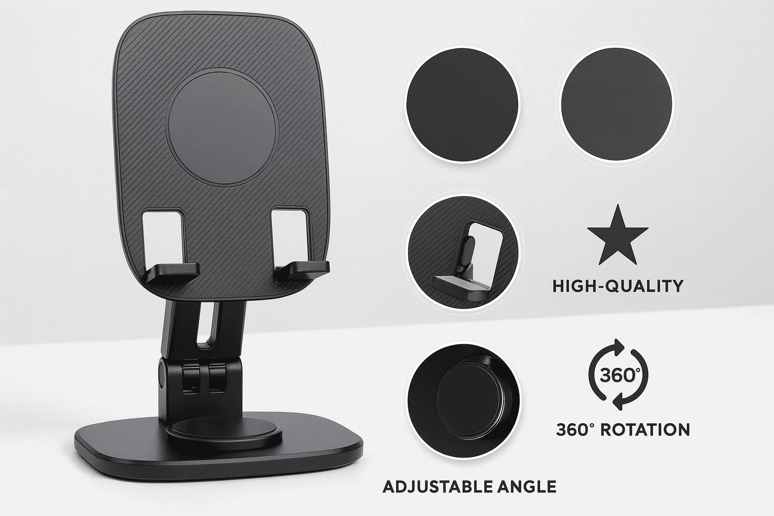 360° Rotating Foldable Metal Phone Stand Thumbnail 2