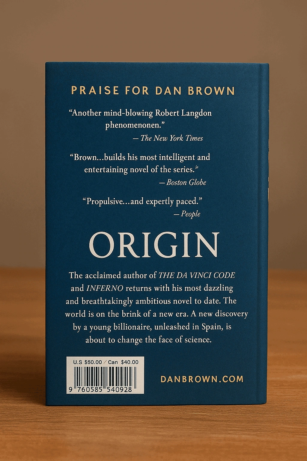 Origin by Dan Brown (Hardcover) Thumbnail 4