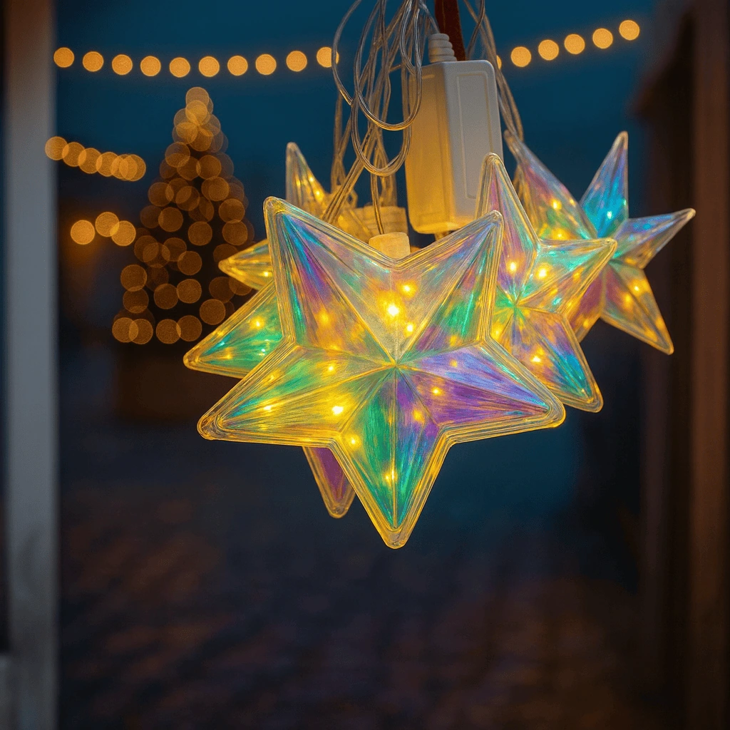 Star LED Fairy String Lights (3 Meter, 10 Stars)