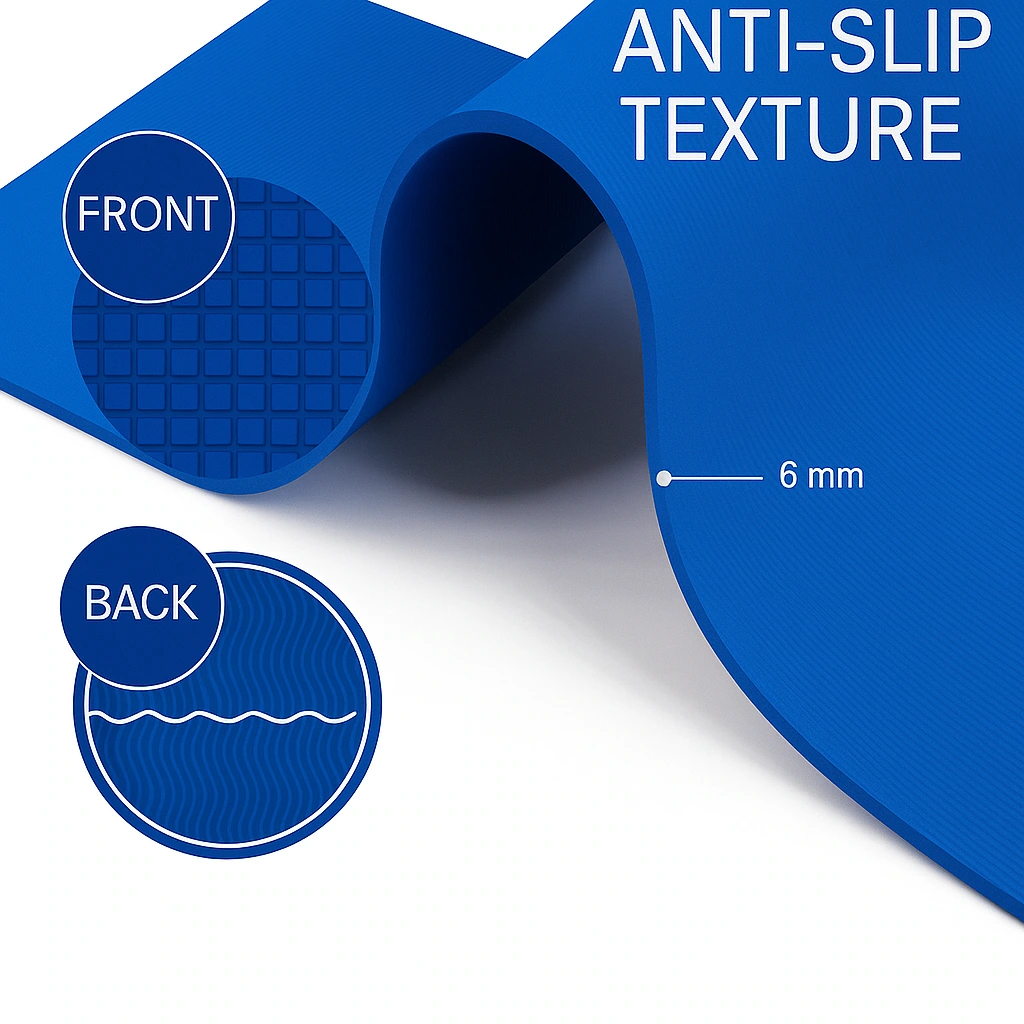 Quick Shel EVA Anti-Slip Yoga Mat 6mm Thumbnail 4