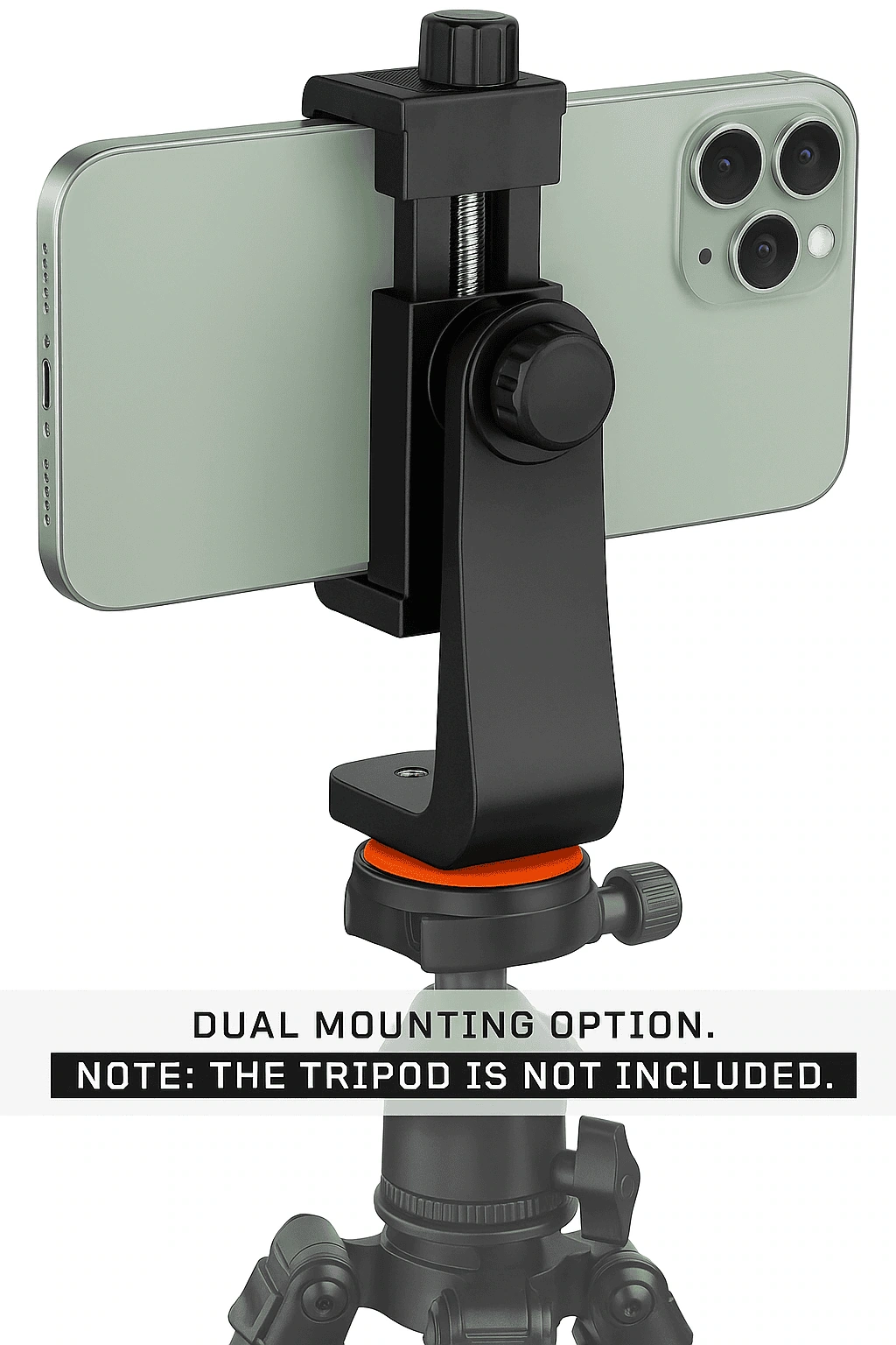 360° Rotatable Phone Holder Clamp for Tripod Thumbnail 5