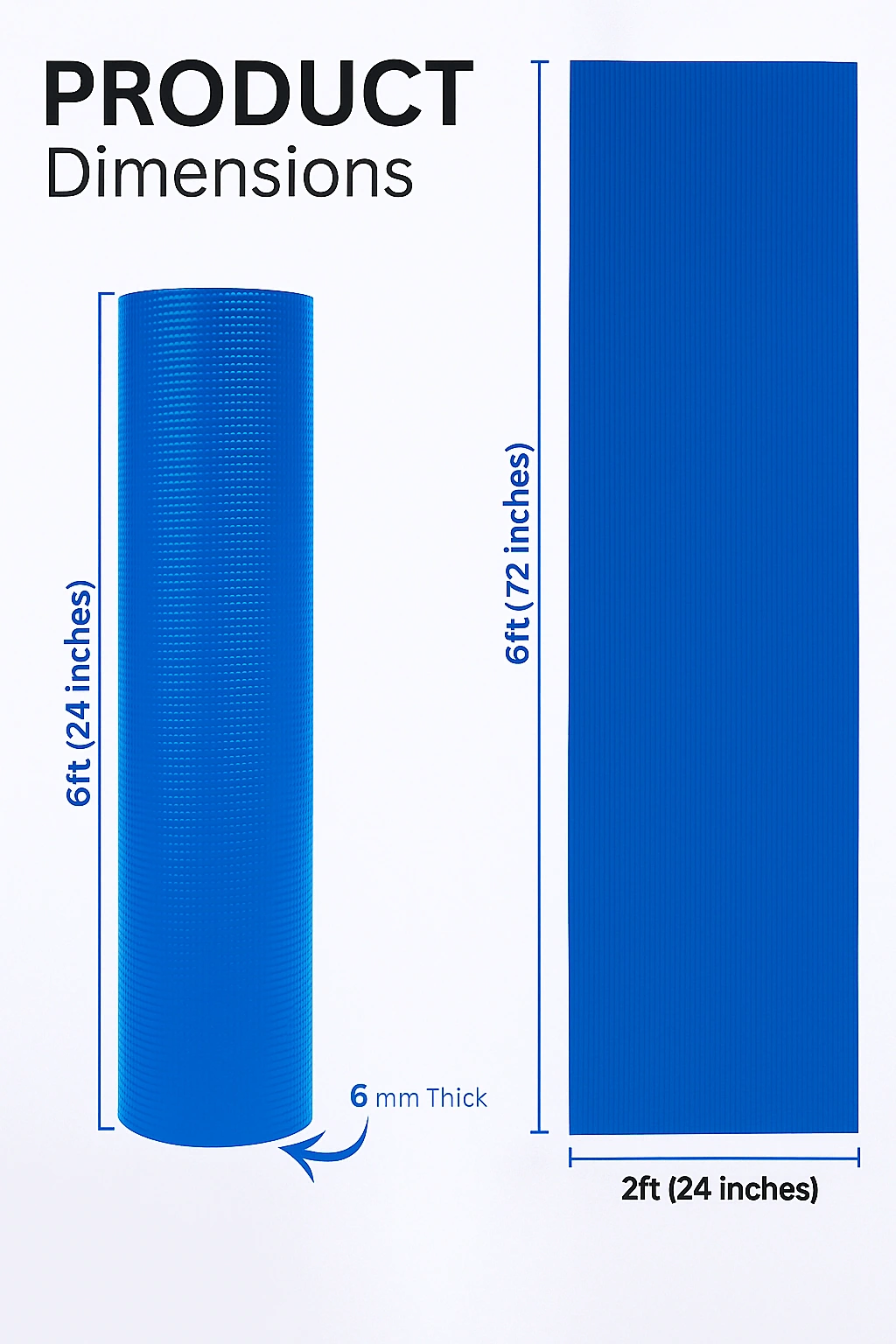 Quick Shel EVA Anti-Slip Yoga Mat 6mm Thumbnail 3