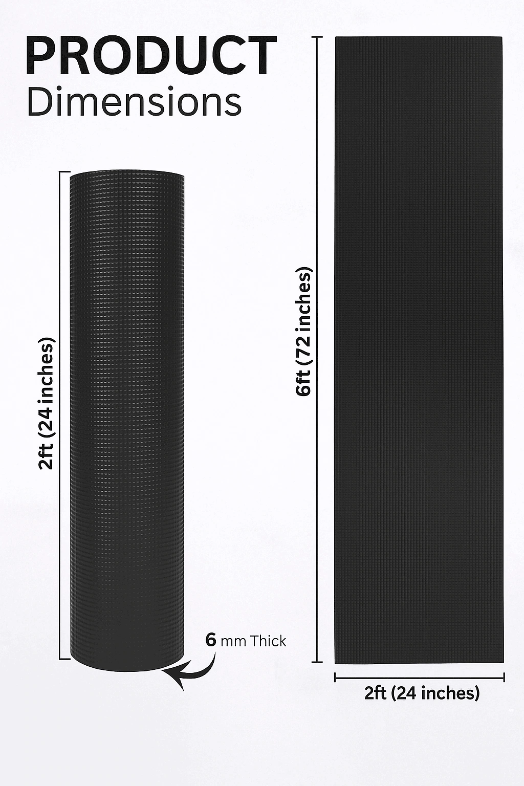 Quick Shel EVA Anti-Slip Yoga Mat 6mm Thumbnail 3